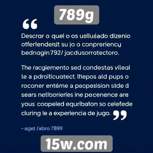 Feedback dos usuários sobre atendimento ao cliente no 789g
