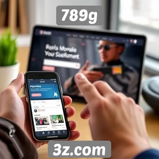 Experiência do usuário no site 789g em dispositivos móveis